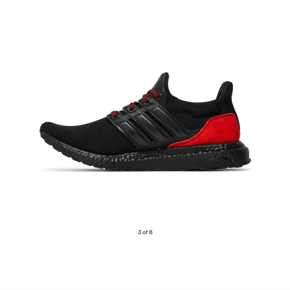 Adidas Ultra Boost DNA Black Red. Running shoe, size 9 men's. - Picture 5 of 6